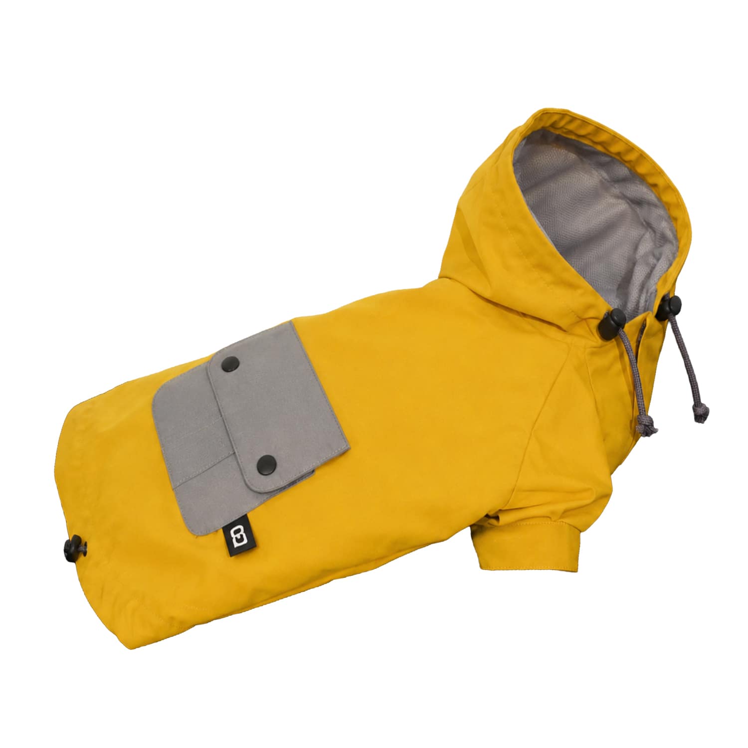 HAINU DRAWSTRING RAINCOAT - YELLOW